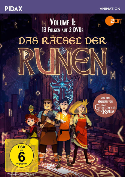 Das Rätsel der Runen, Vol. 1 (überarbeitete Fassung) / Die ersten 13 Folgen der Fantasy-Zeichentrickserie von den Machern von DAS GEHEIMNIS VON KELLS (Pidax Animation)