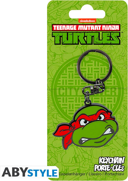 ABYstyle Teenage Mutant Ninja Turtles Raphaël Metal Keychain, Green, Small