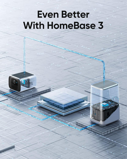 eufy Security SoloCam S220, Kamera Überwachung Aussen, 2K Auflösung, Überwachungskamera Aussen Akku, Solar, 2,4GHz WLAN, Ohne ABO, Ohne Monatliche Kosten, Gebührenfreie Nutzung