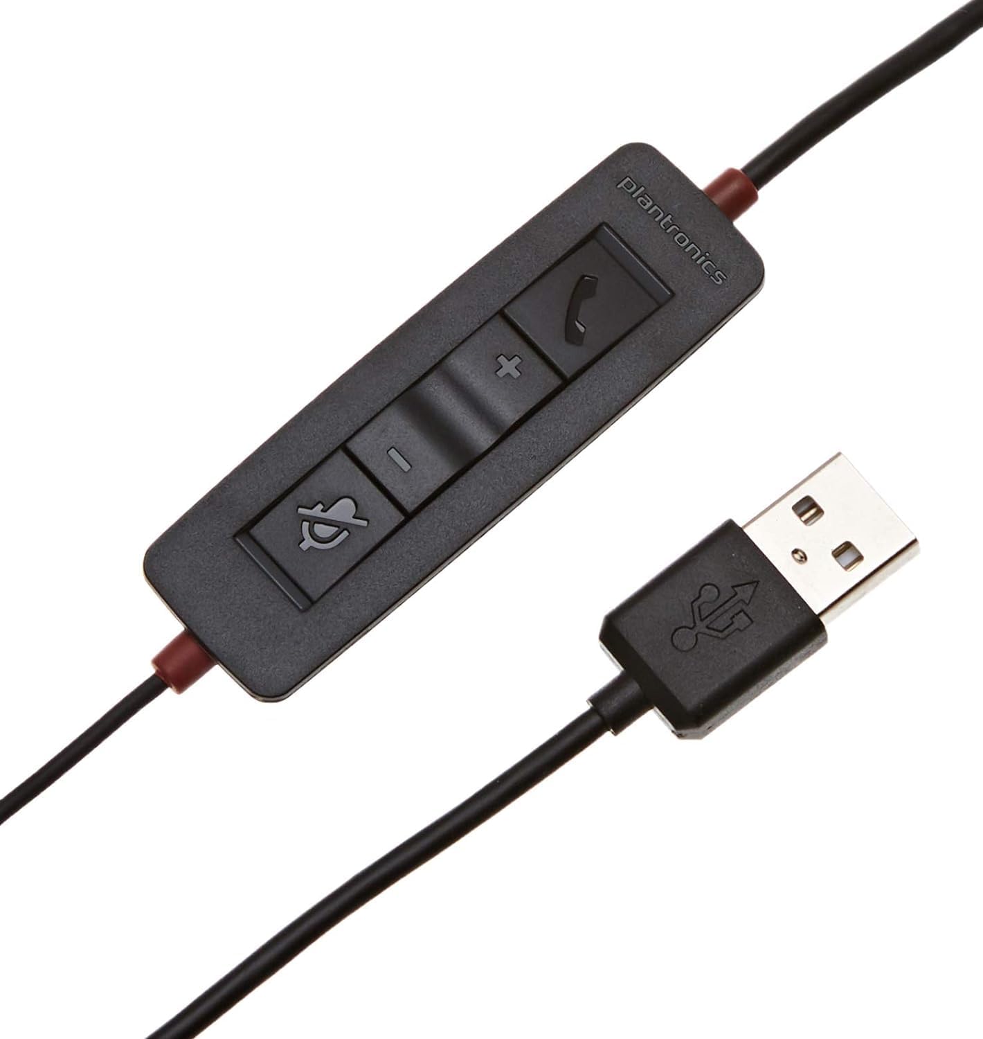 Poly Blackwire 3220 Stereo USB-C Headset + USB-C/A Adapter