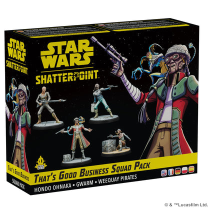 Atomic Mass Games | Star Wars Shatterpoint: That’s Good Business | Pack de Escuadra | Juego de Estrategia | A Partir de 14 Años | 2 Jugadores | 90 Min. por Partida | Multilenguaje (Incluye Español