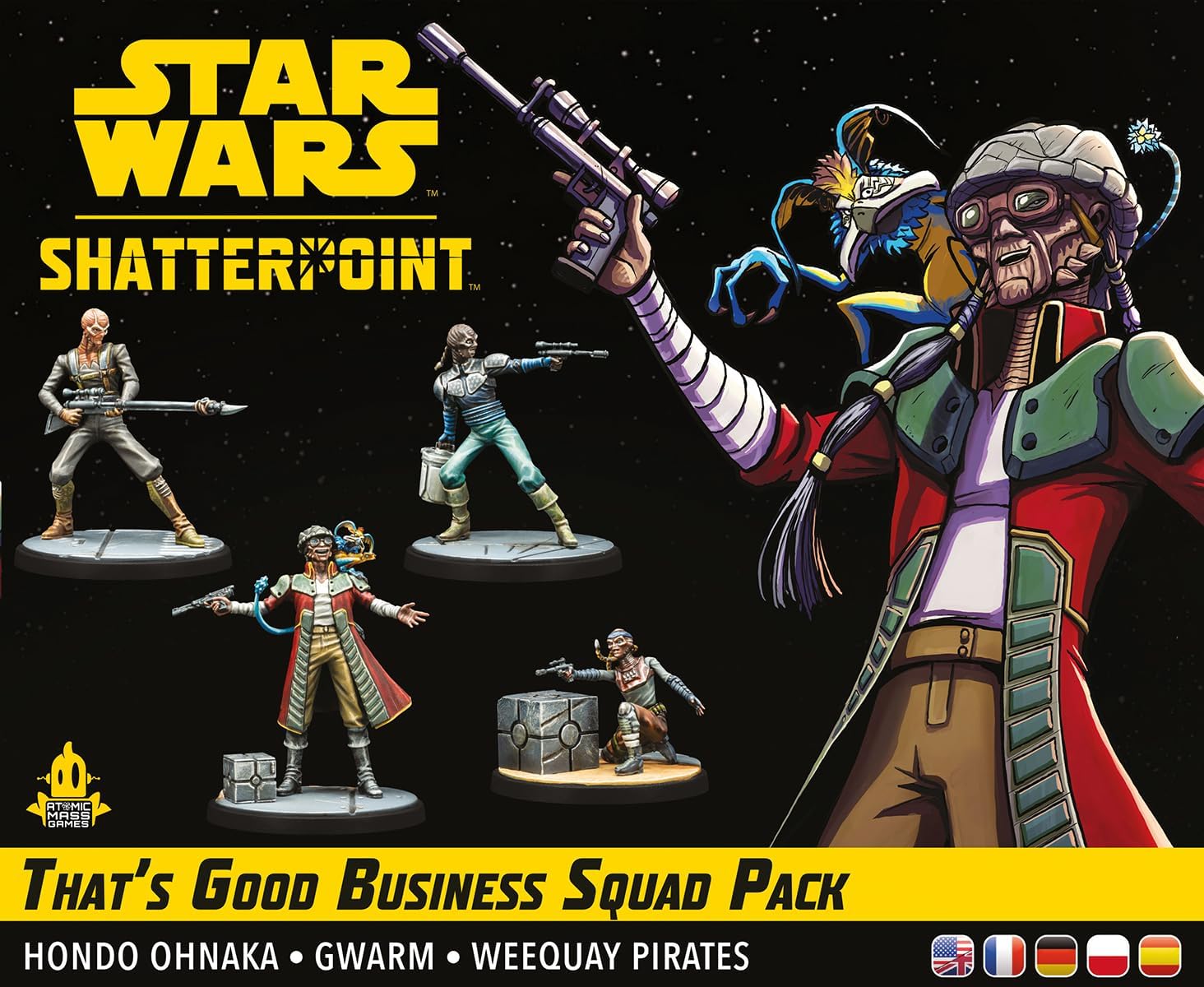 Atomic Mass Games | Star Wars Shatterpoint: That’s Good Business | Pack de Escuadra | Juego de Estrategia | A Partir de 14 Años | 2 Jugadores | 90 Min. por Partida | Multilenguaje (Incluye Español