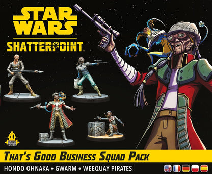 Atomic Mass Games | Star Wars Shatterpoint: That’s Good Business | Pack de Escuadra | Juego de Estrategia | A Partir de 14 Años | 2 Jugadores | 90 Min. por Partida | Multilenguaje (Incluye Español