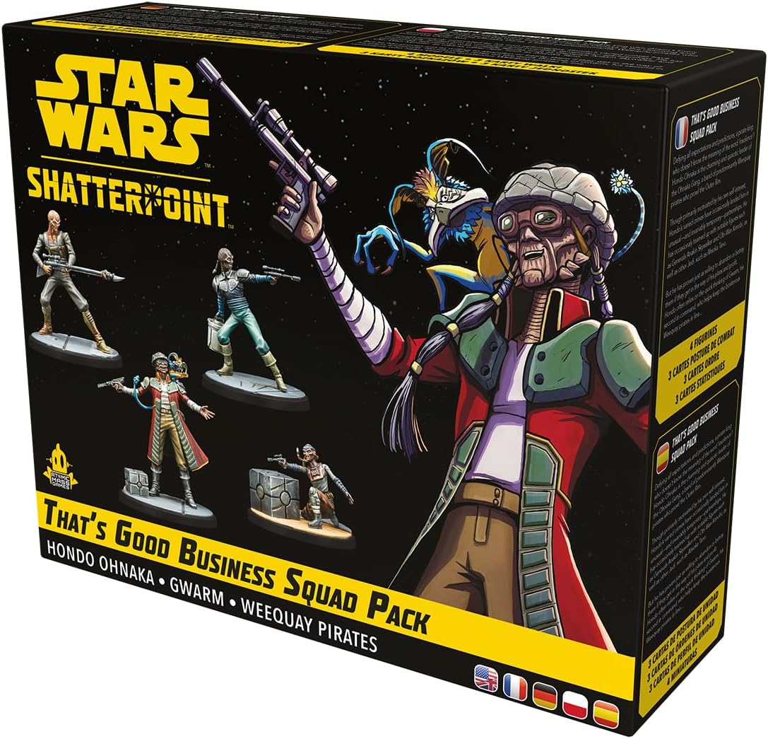 Atomic Mass Games | Star Wars Shatterpoint: That’s Good Business | Pack de Escuadra | Juego de Estrategia | A Partir de 14 Años | 2 Jugadores | 90 Min. por Partida | Multilenguaje (Incluye Español