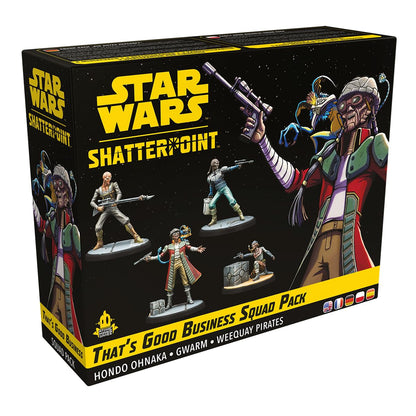 Atomic Mass Games | Star Wars Shatterpoint: That’s Good Business | Pack de Escuadra | Juego de Estrategia | A Partir de 14 Años | 2 Jugadores | 90 Min. por Partida | Multilenguaje (Incluye Español