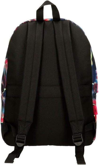 Reebok Floral Backpack Multicolor 32x44x12cm Polyester 16.9L by Joumma Bags, Multicoloured, One Size, Backpack