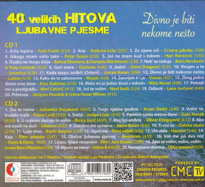40 Velikih Hitova / Ljubavne Pjesme / Divno Je Biti Neko