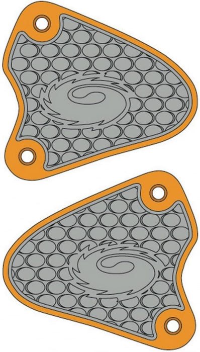 Sidi Soles Metatarsal Action Middle Section Yellow Silver