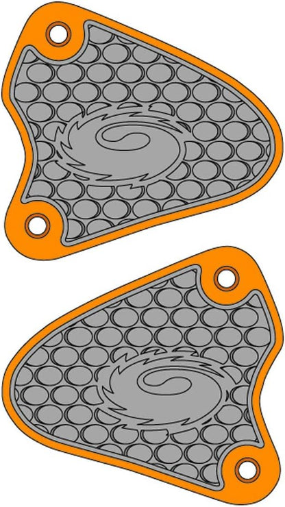 Sidi Soles Metatarsal Action Middle Section Yellow Silver