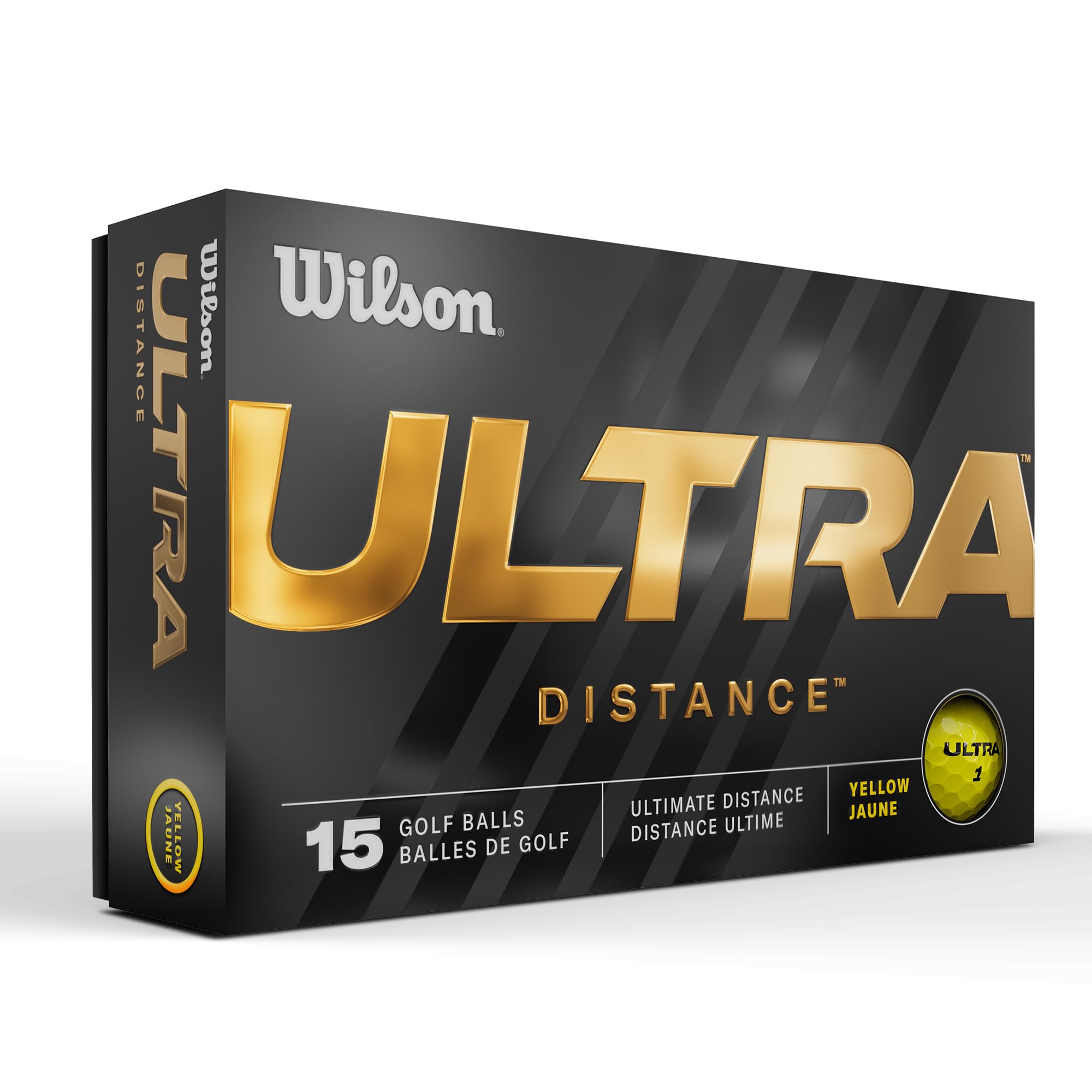 Wilson 23' Ultra Golf Balls - 15 Pack Distance Yellow