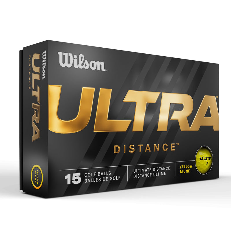 Wilson 23' Ultra Golf Balls - 15 Pack Distance Yellow