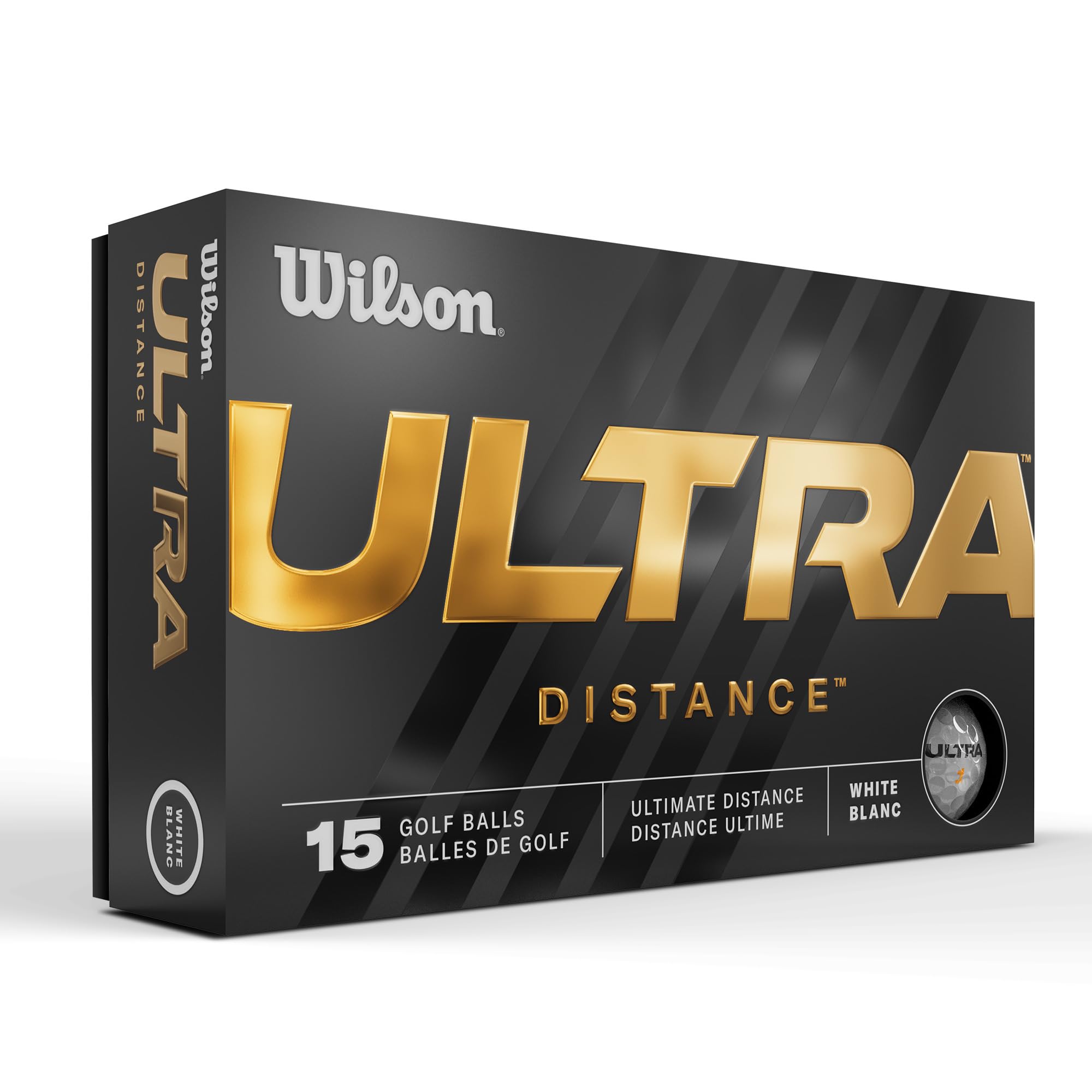 Wilson 23' Ultra Golf Balls - 15 Pack Distance White