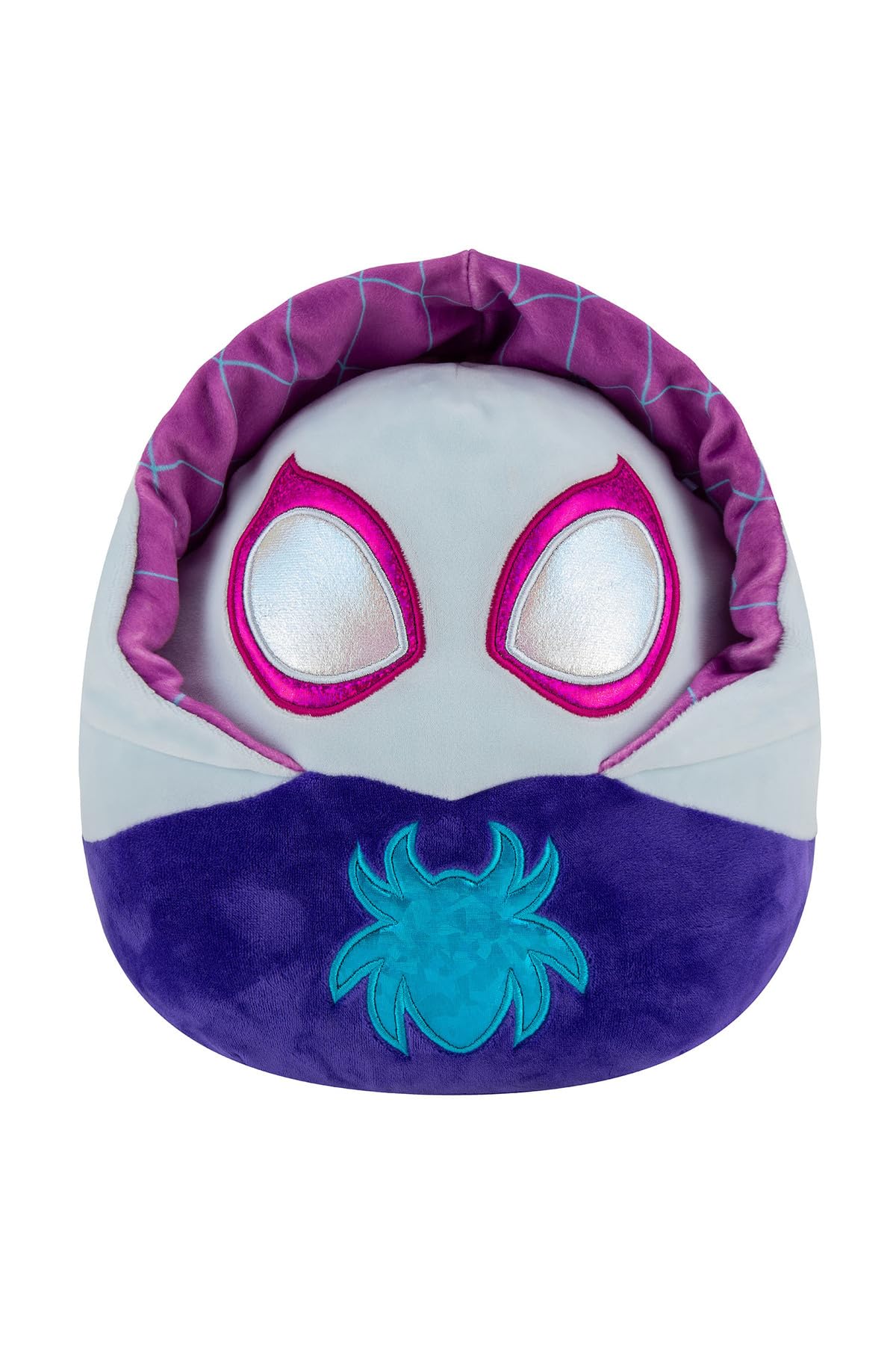 Squishmallows Marvel 10-Inch Ghost Spider Plush - Add to your Squad, Ultrasoft Stuffed Animal Little, Official Kelly Toy, SQK0461, Multicolor