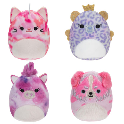 Squishville by Original Squishmallows Sleepover Squad Plush - Four 2-inch Squishmallows Plush Including Adrie, Ashlyn, Ronisia, and Magnis - Toys for Kids