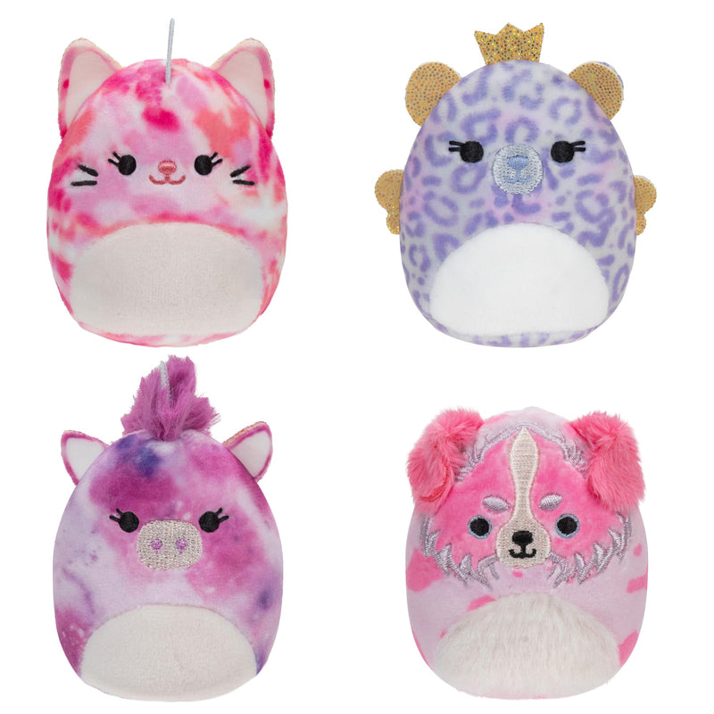 Squishville by Original Squishmallows Sleepover Squad Plush - Four 2-inch Squishmallows Plush Including Adrie, Ashlyn, Ronisia, and Magnis - Toys for Kids