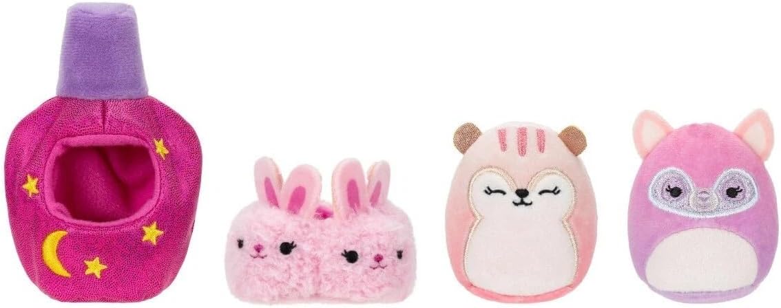 Squishville SQM0513 Accessory Set - Glam Makeover Super Soft Mini Squishmallows 5cm Plush Toys with Accessories