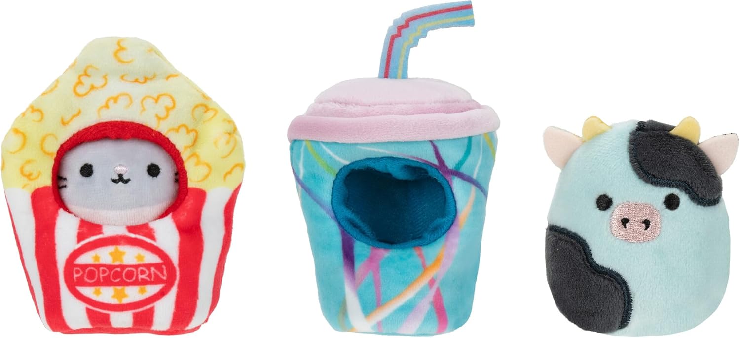 Squishville SQM0514 Accessory Set Film Marathon Super Soft Mini Squishmallows 5 cm Plush Figures with Accessories