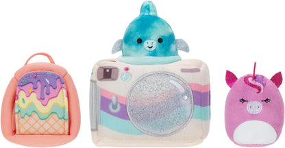 Squishville SQM0515 Accessory Set Weekend Trip Super Soft Mini Squishmallows 5 cm Plush Figures with Accessories