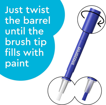 Snazaroo Face Paint Brush Pen, Jungle, Pack of 3, Safe and Non-Toxic, Precision Brush Nib, for Ages 3+ Jungle Single