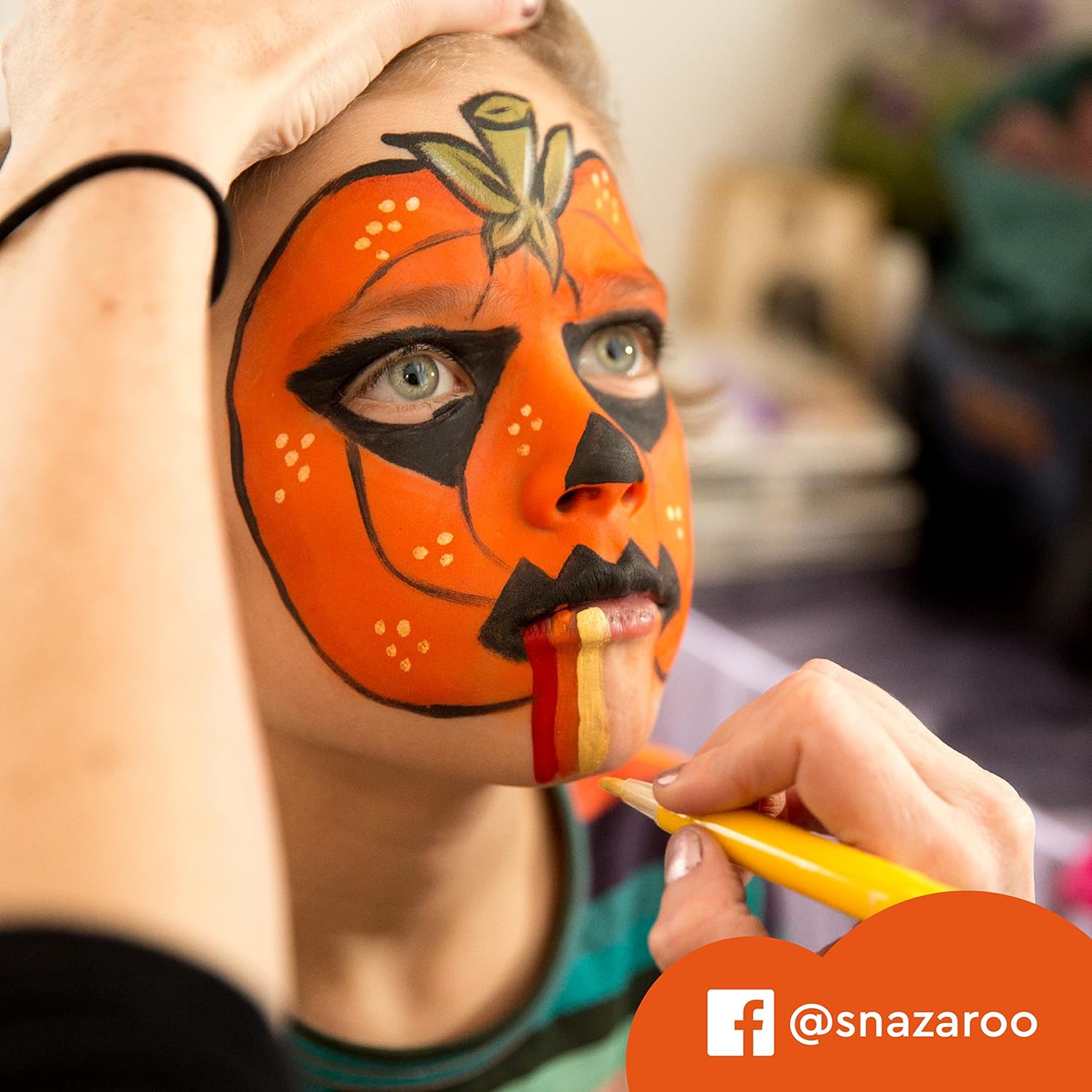 Snazaroo Face Paint Brush Pen, Jungle, Pack of 3, Safe and Non-Toxic, Precision Brush Nib, for Ages 3+ Jungle Single