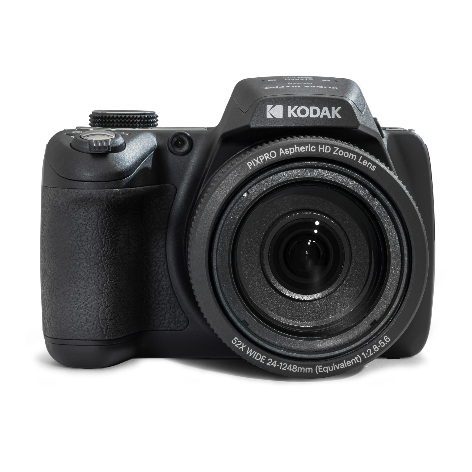KODAK Pixpro AZ528 - Cámara Digital Bridge de 16 Megapíxeles, Zoom Óptico 52X, Estabilizador Óptico, Pantalla LCD 3 pulgadas, Video Full HD 1080p, Batería Li-ion - Negra