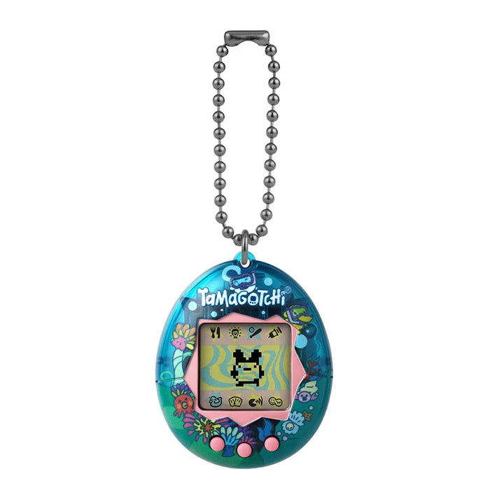 BandAI Tamagotchi Original Tama Ocean Shell | Tamagotchi Original Cyber Pet 90s Adults and Kids Toy with Chain | Retro Virtual Pets are Great Boys and Girls Toys or Gifts for Ages 8+