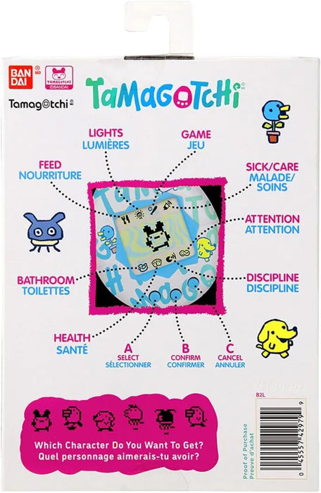 BandAI Tamagotchi Original Tama Ocean Shell | Tamagotchi Original Cyber Pet 90s Adults and Kids Toy with Chain | Retro Virtual Pets are Great Boys and Girls Toys or Gifts for Ages 8+