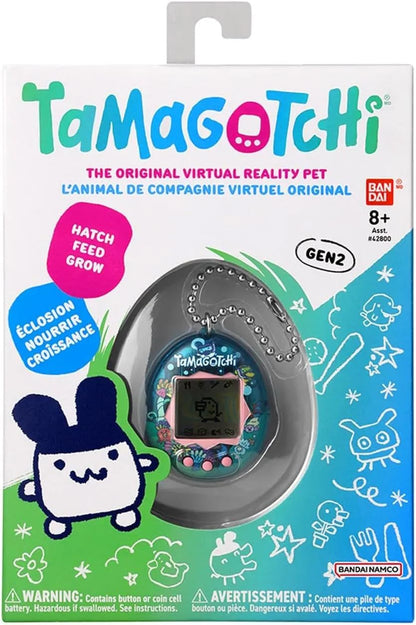 BandAI Tamagotchi Original Tama Ocean Shell | Tamagotchi Original Cyber Pet 90s Adults and Kids Toy with Chain | Retro Virtual Pets are Great Boys and Girls Toys or Gifts for Ages 8+