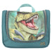 Depesche 12918 World Danger Lavaggio in Verde, con Motivo Trex e Dino, Borsa da toilette con Cerniera e appendino, Multicolore
