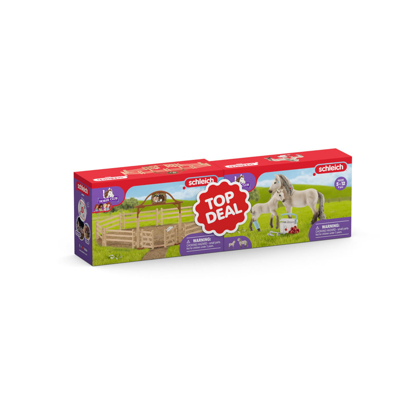 schleich Horse Club 72242 Paasbundel, vanaf 5 jaar, HORSE CLUB - speelset, 17-delig