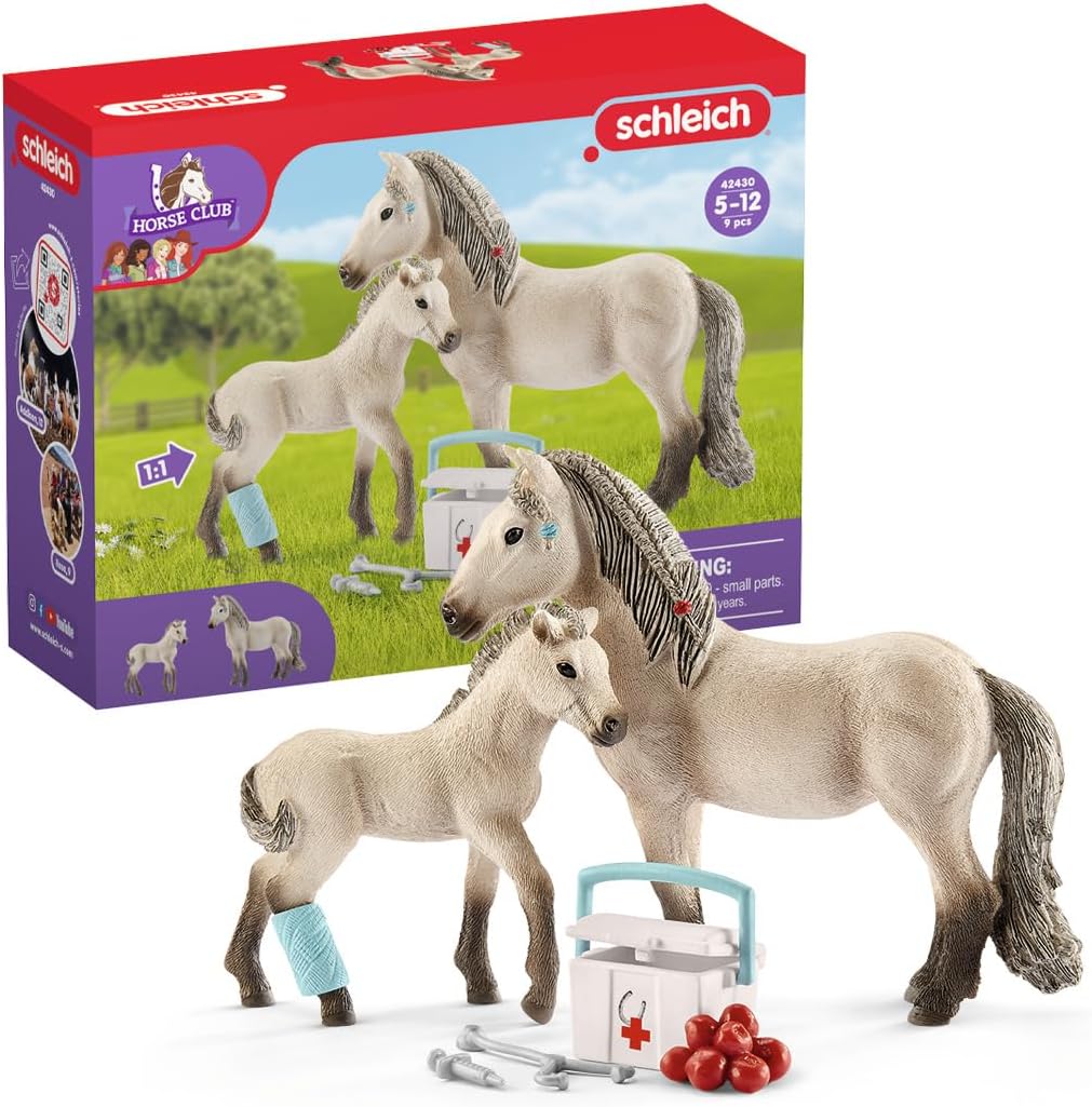 schleich Horse Club 72242 Paasbundel, vanaf 5 jaar, HORSE CLUB - speelset, 17-delig