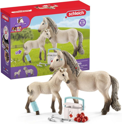 schleich Horse Club 72242 Paasbundel, vanaf 5 jaar, HORSE CLUB - speelset, 17-delig