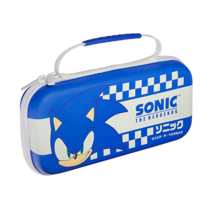 Numskull Hartschalen-Reisekoffer für Nintendo Switch und OLED Modell 2021 Konsole - Passt für 10 Spiele und Switch-Zubehör Sonic The Hedgehog