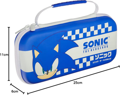 Numskull Hartschalen-Reisekoffer für Nintendo Switch und OLED Modell 2021 Konsole - Passt für 10 Spiele und Switch-Zubehör Sonic The Hedgehog