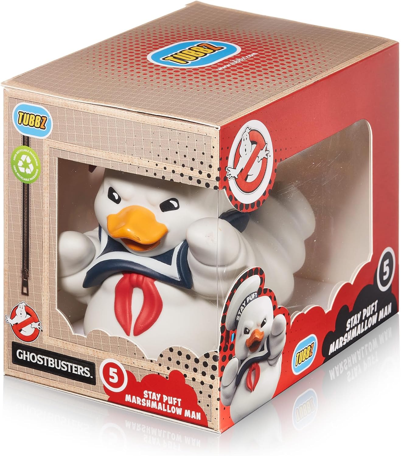 TUBBZ Boxed Edition Stay Puft Marshmellow Man Collectible Vinyl Rubber Duck Figure - Official Ghostbusters Merchandise - TV, Movies & Video Games