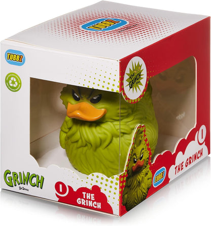 TUBBZ Boxed Edition Dr Seuss Grinch Collectible Vinyl Rubber Duck Figure - Official Grinch Merchandise - TV, Movies & Video Games