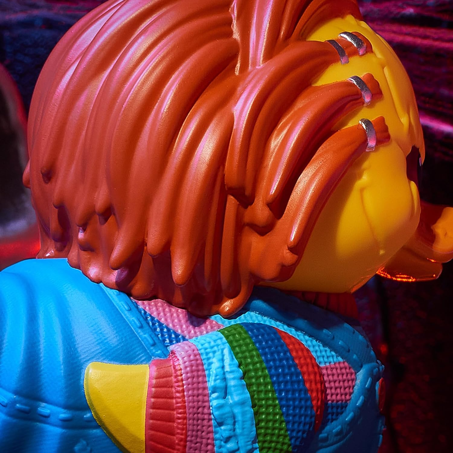 TUBBZ Box-Ausgabe Chucky Vernarbte Sammler-Vinyl-Gummiente Figur - Offizielles Chucky Merchandise - Fernsehen, Filme & Videospiele