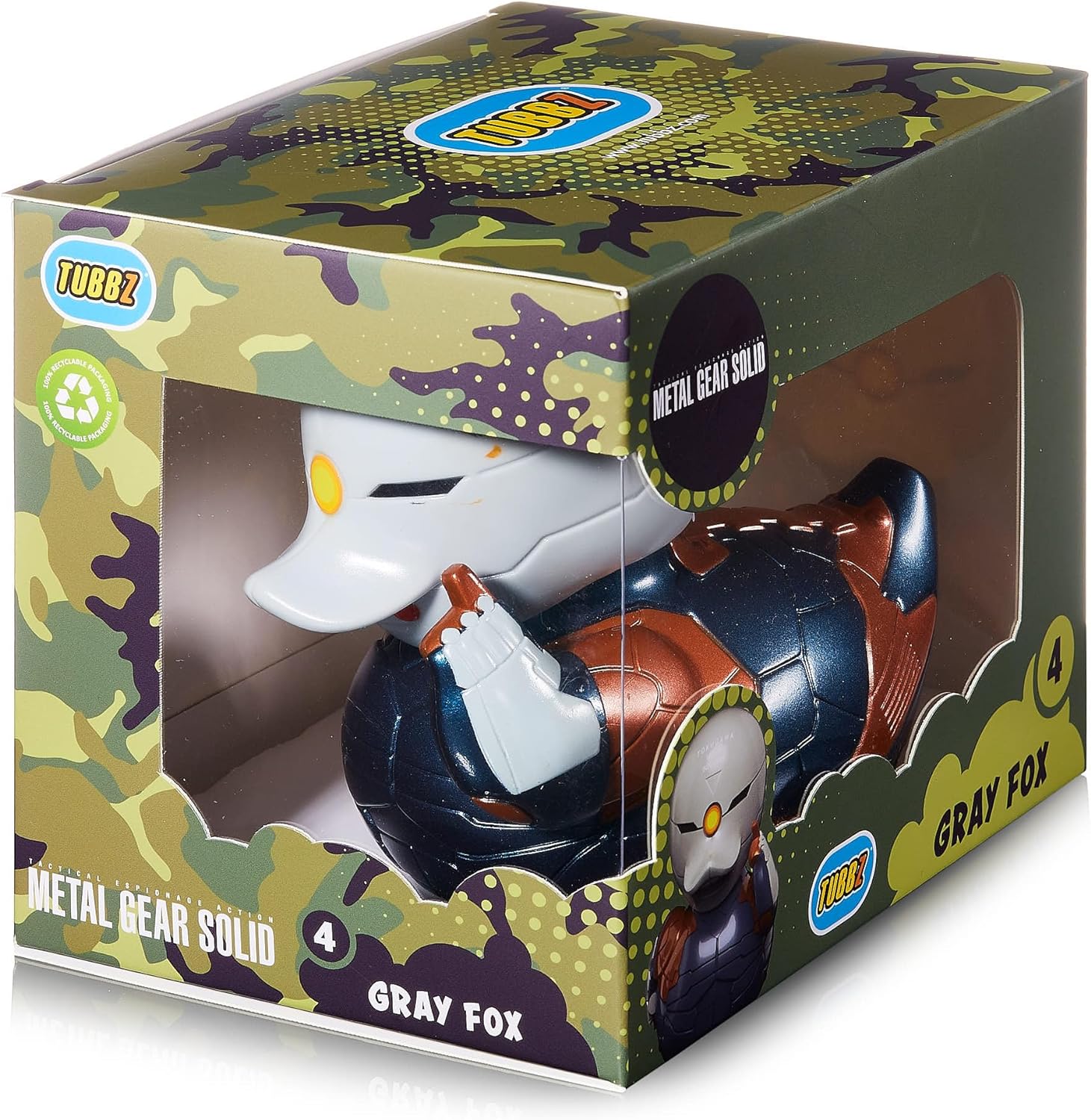 TUBBZ Boxed Edition Gray Fox Collectible Vinyl Rubber Duck Figure - Official Metal Gear Solid Merchandise - TV, Movies & Video Games