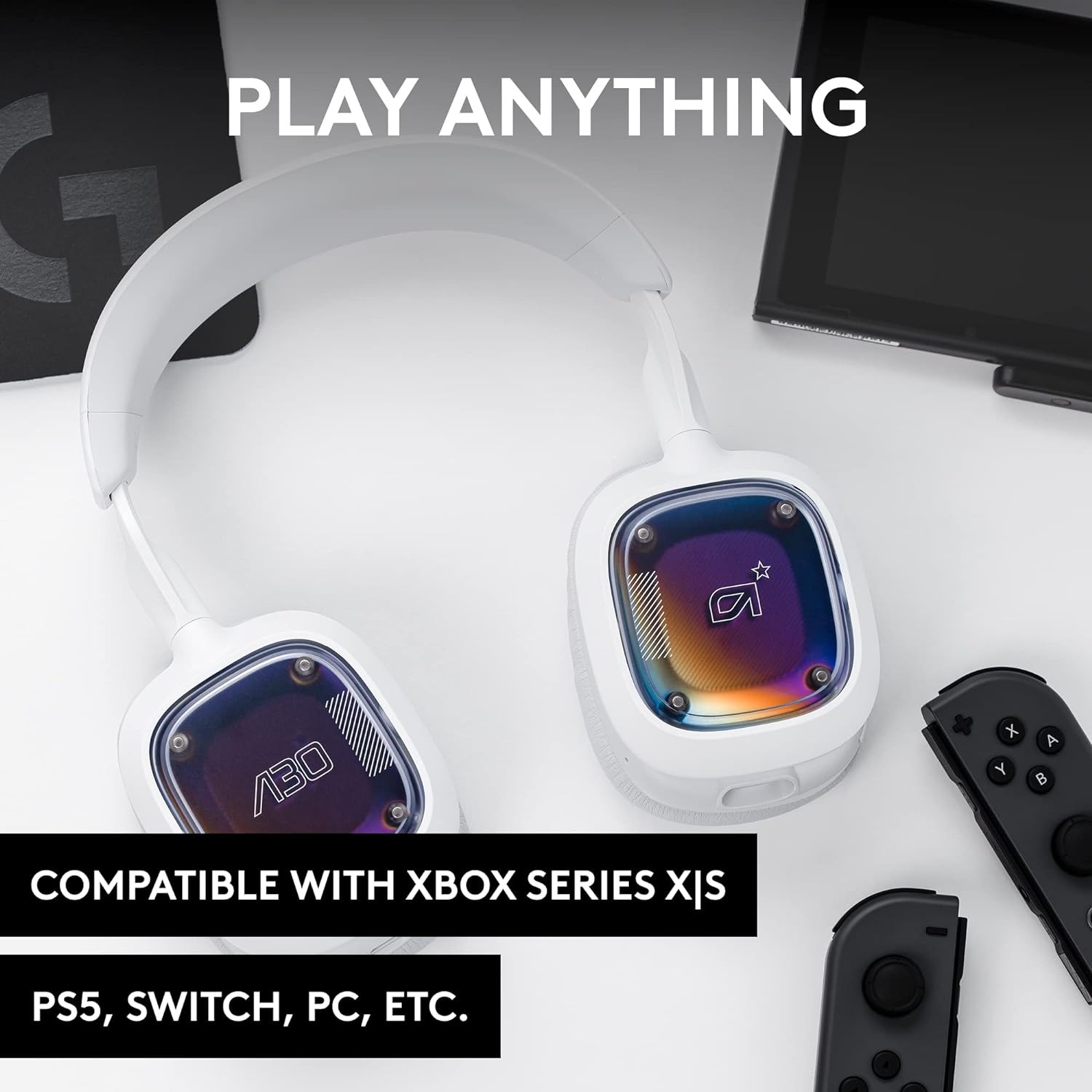 Logitech G Astro A30 LIGHTSPEED Wireless Gaming Headset, Bluetooth enabled, Dolby Atmos, Detachable Boom, 27h battery, USBC charging, for Xbox, PS5, PS4, Nintendo Switch, PC, Android - White White Xbo