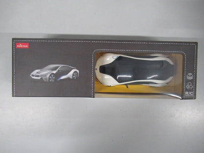 Liberty Imports-48400 BMW I8 1:24 Coche con Control Remoto, Color Blanco y Negro, Scale (Rastar Conce12pt Car