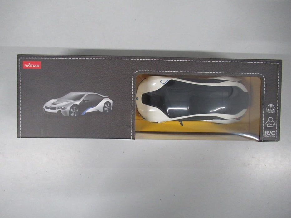 Liberty Imports-48400 BMW I8 1:24 Coche con Control Remoto, Color Blanco y Negro, Scale (Rastar Conce12pt Car