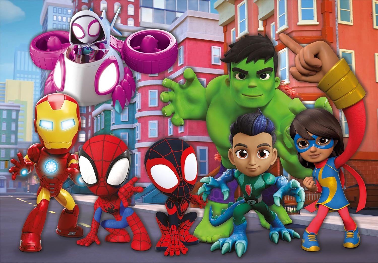 Clementoni- Marvel Spidey and His Amazing Friends Puzzle (24249
