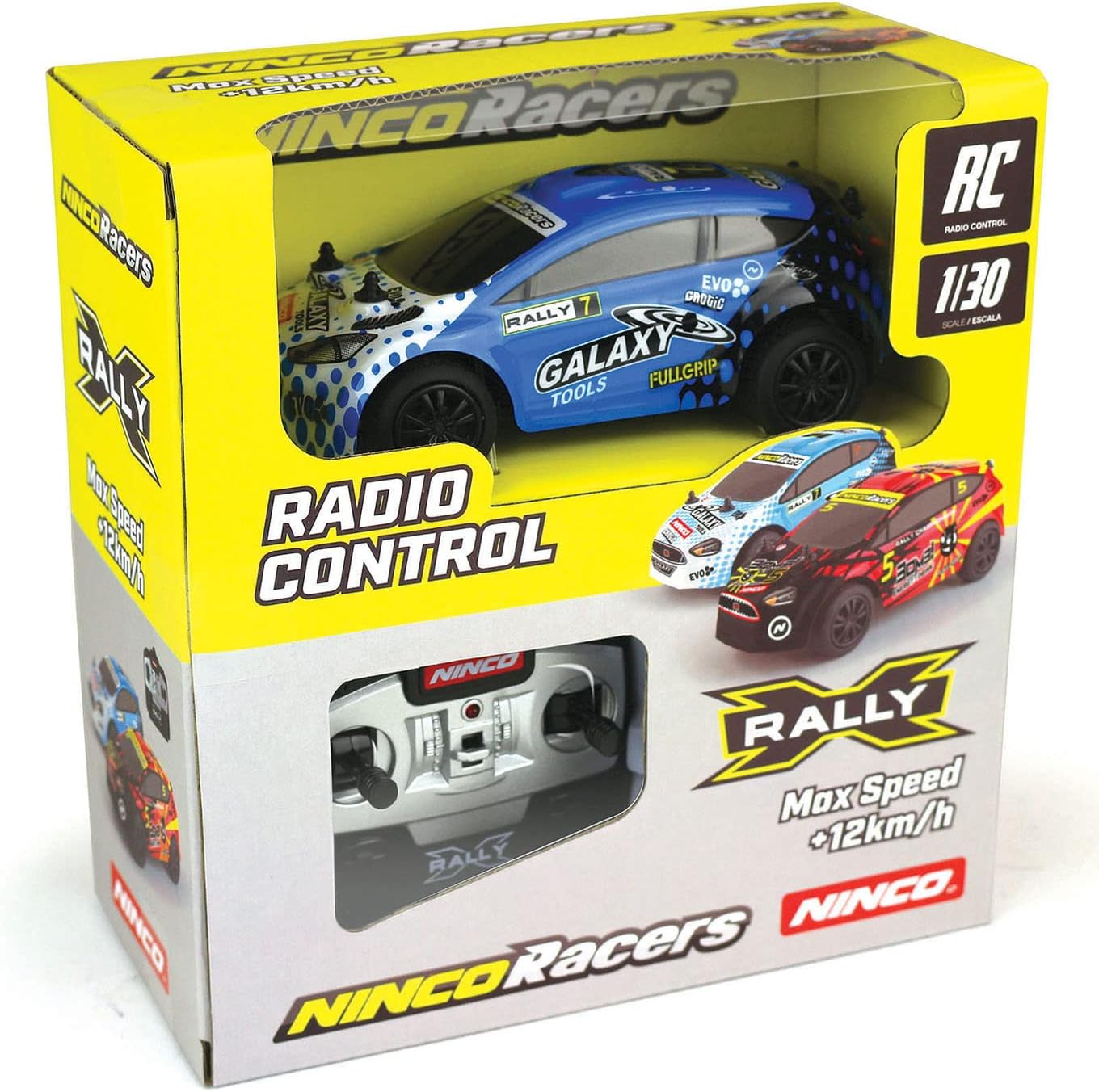 Ninco - Nincoracers X Rally Galaxy | Coche Teledirigido a Escala 1/30 | hasta 12km de Velocidad. A Partir de 6 años. (NH93143