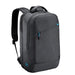 Mobilis Laptop Backpack 14-17" PC 15.6", Made of GRS-Certified Recycled Material, Waterproof Material, Reinforced Bottom, Ergonomic Straps, Large Loading Capacity, Black, Black