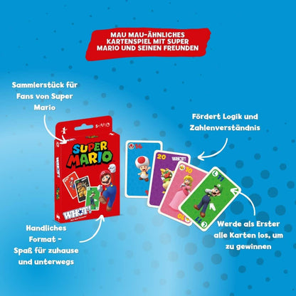 Winning Moves - WHOT! Mau Mau-Variante - Super Mario - Kartenspiel - Alter 5+ - Deutsch