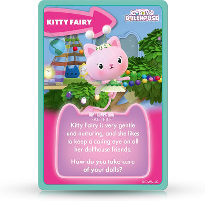 Top Trumps Junior Gabby’s Dollhouse Card Game, Play with Luli-Loo, Carlita, Kitty Fairy and Pandy Paws, Includes 5 extra games from Spot the Difference and Pairs, educational gift for ages 4 plus