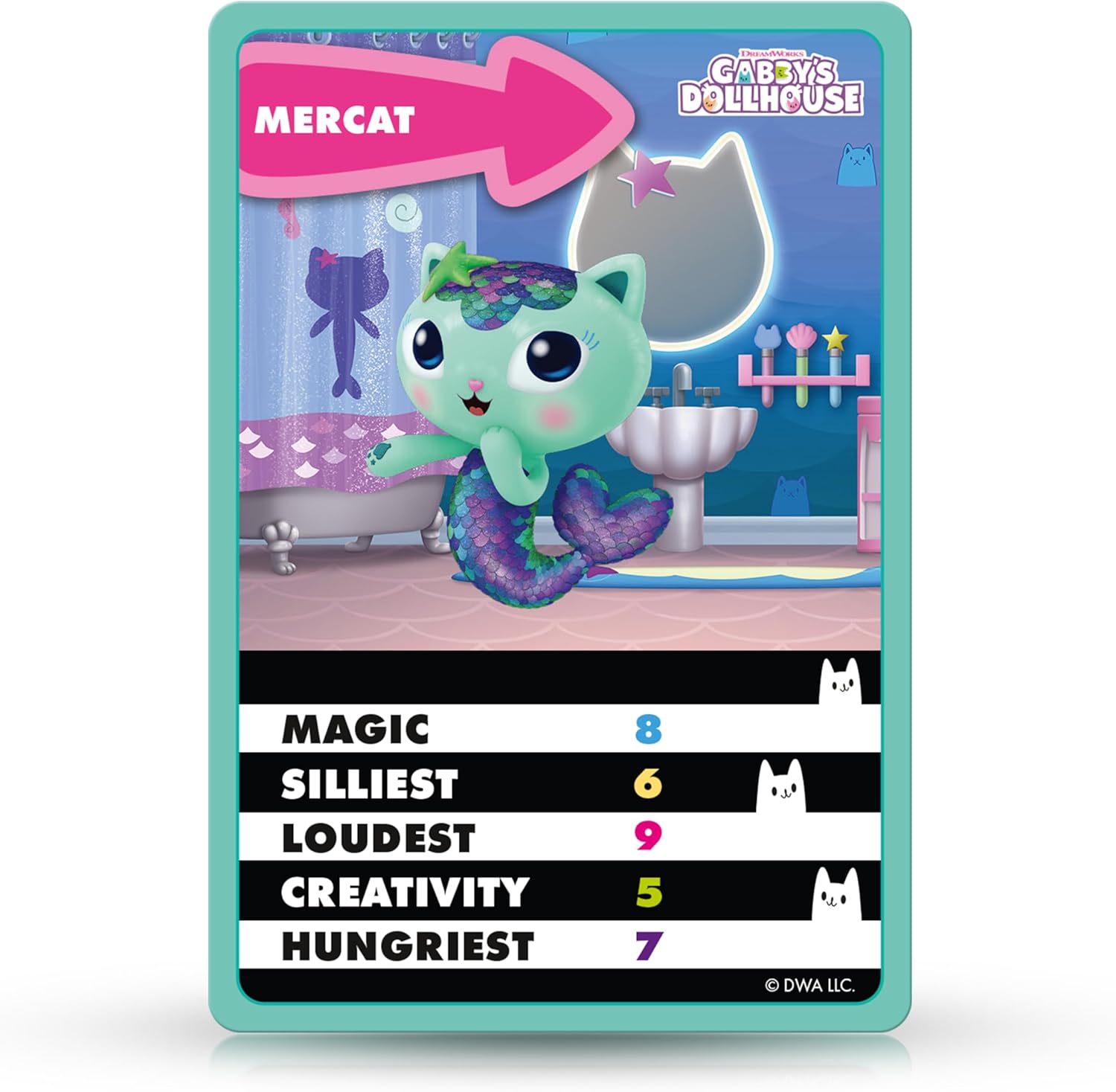 Top Trumps Junior Gabby’s Dollhouse Card Game, Play with Luli-Loo, Carlita, Kitty Fairy and Pandy Paws, Includes 5 extra games from Spot the Difference and Pairs, educational gift for ages 4 plus