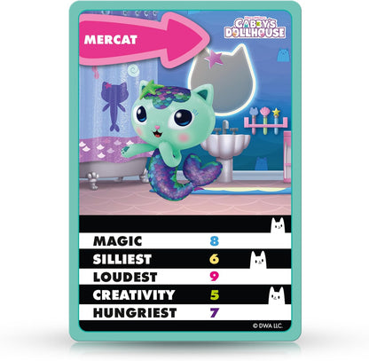 Top Trumps Junior Gabby’s Dollhouse Card Game, Play with Luli-Loo, Carlita, Kitty Fairy and Pandy Paws, Includes 5 extra games from Spot the Difference and Pairs, educational gift for ages 4 plus