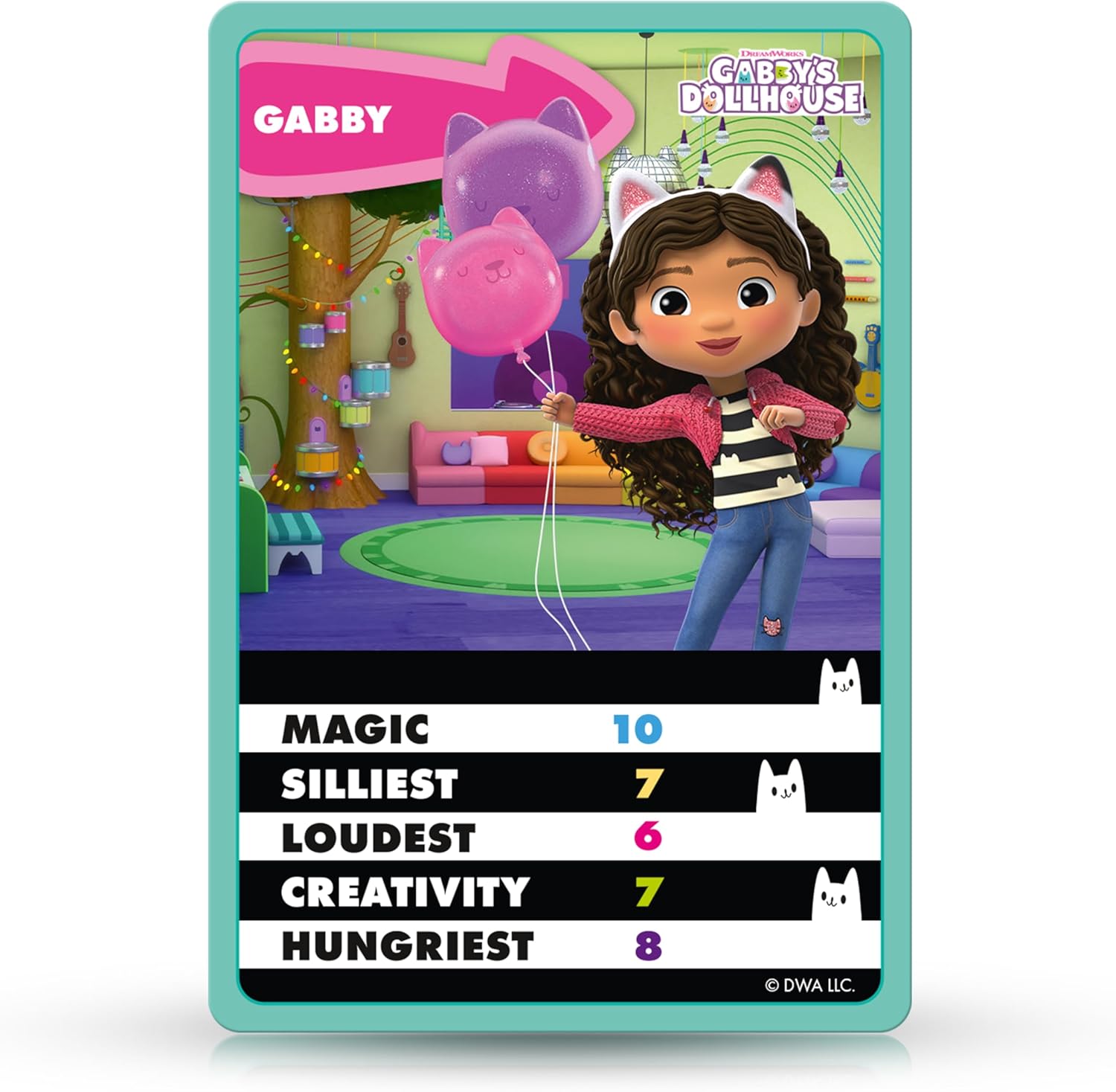 Top Trumps Junior Gabby’s Dollhouse Card Game, Play with Luli-Loo, Carlita, Kitty Fairy and Pandy Paws, Includes 5 extra games from Spot the Difference and Pairs, educational gift for ages 4 plus