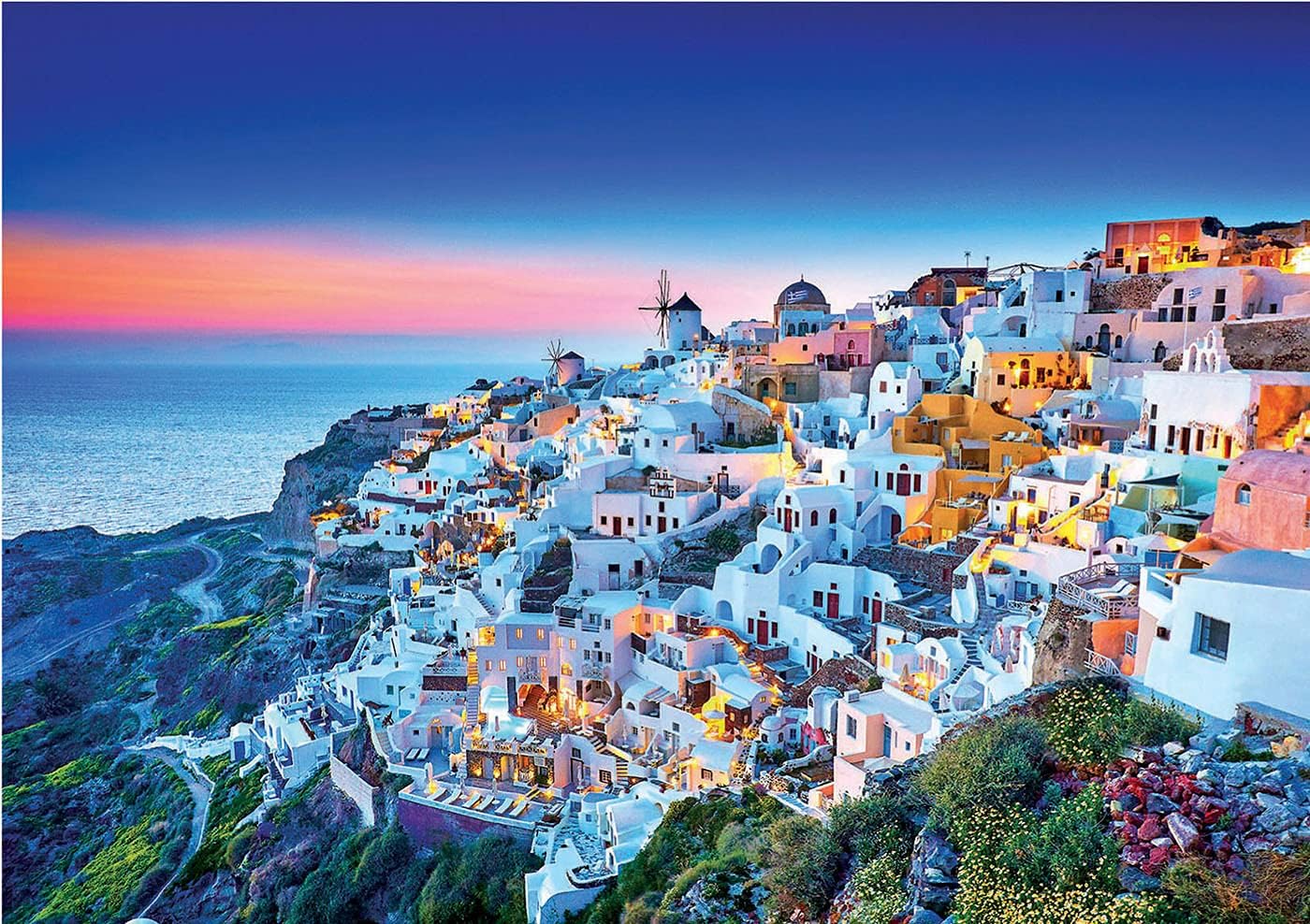 Educa - Puzzle de 1500 Piezas para Adultos | Santorini, Grecia. Incluye Pegamento Fix Puzzle. A Partir de 14 años (19040